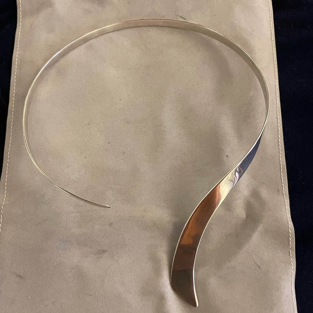 Sterling silver ‘Ribbon’ choker